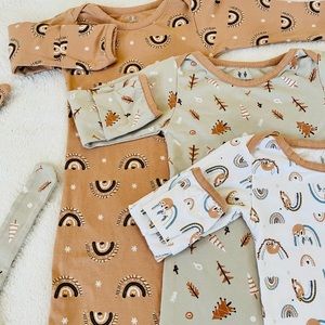 Miracle Baby Set of 3 Sleeping Gowns With Hats